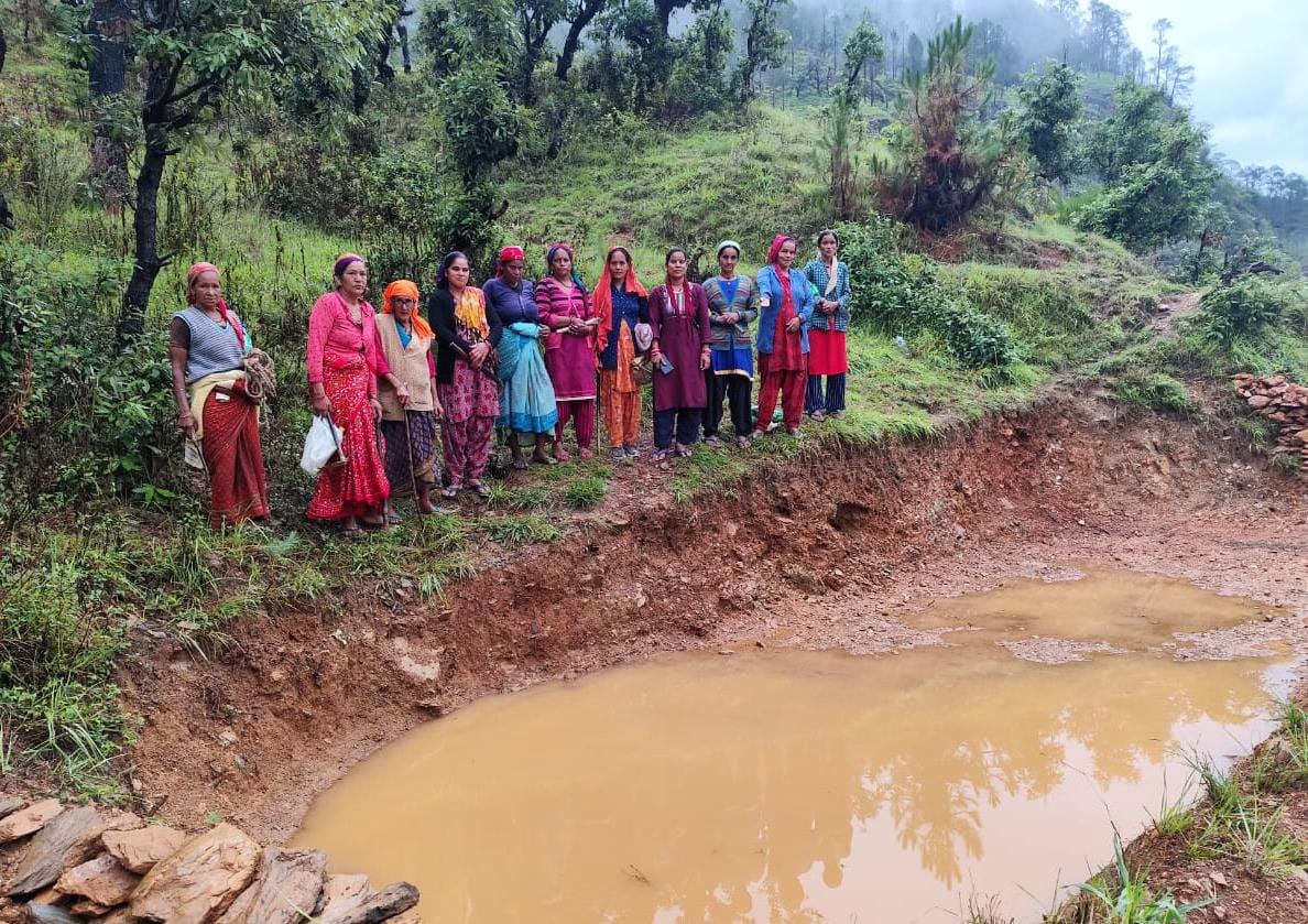 Rainwater harvesting by women