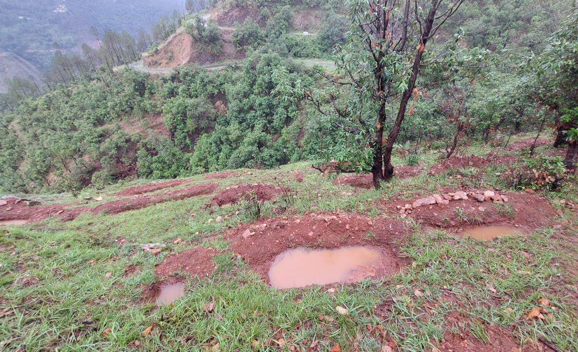 EVIVAL OF WATER SOURCES  SINGLAS DEVTA FOREST  Rainwater harvesting by women