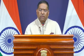 Ministry of External Affairs (MEA) spokesperson Randhir Jaiswal briefs the media, in New Delhi on Thursday, June 26, 2025.