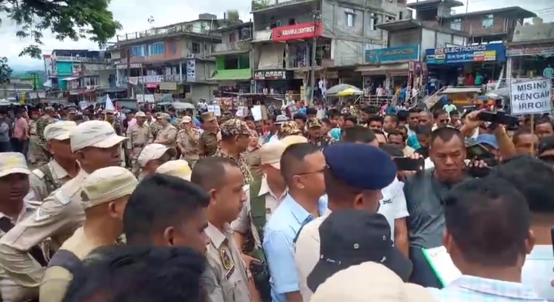 Protest against the murder of two youths from Assam in Arunachal Pradesh