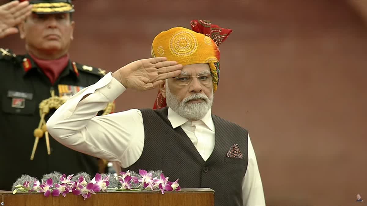 Modi will deliver his 10th consecutive Independence Day address on Tuesday at the historic Red Fort here, and his last before 2024 Parliamentary Elections.