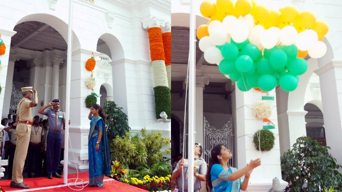 Independence Day in chennai corporation Mayor Priya hoist the national flag at ripon building