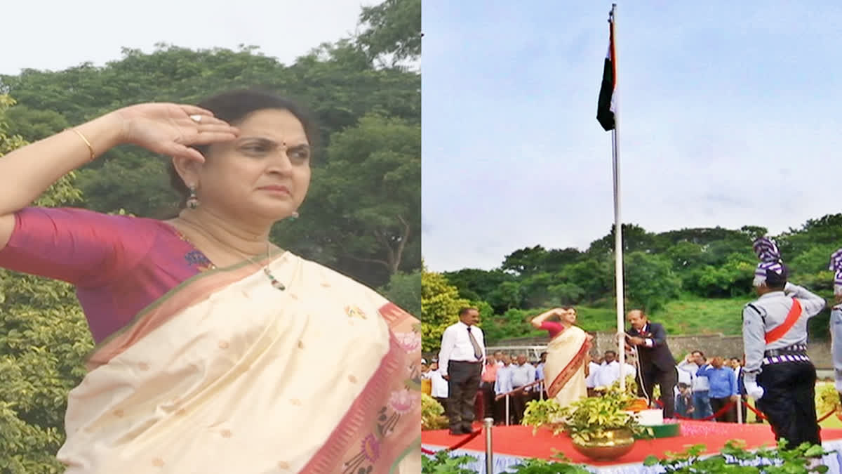 The 77th Independence Day celebrations were conducted on a grand note at Ramoji Film City (RFC) in Hyderabad on Tuesday.