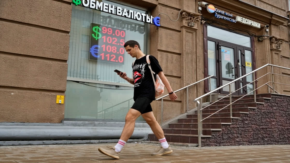 Russia's ruble has fallen a long way in recent months, and the country's central bank has stepped in to try to halt the slide. Until now, the government stood aside as the declining ruble helped its budget.