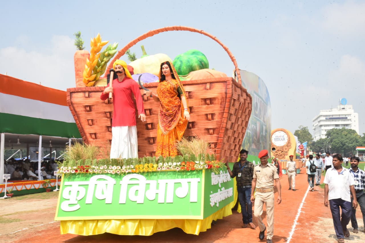 कृषि विभाग की झांकी