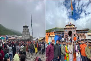 Flag hoisting at Badrinath and Kedarnath Dham