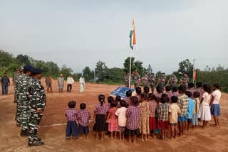 flag hoisting at Budhapahar for first time