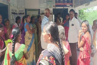 Women Agitation with Empty Buckets for Drinking Water