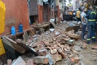 House Collapse Near Banke Bihari Temple Of Mathura, UP
