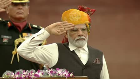 Narendra Modi Flag Hoisting In Red Fort