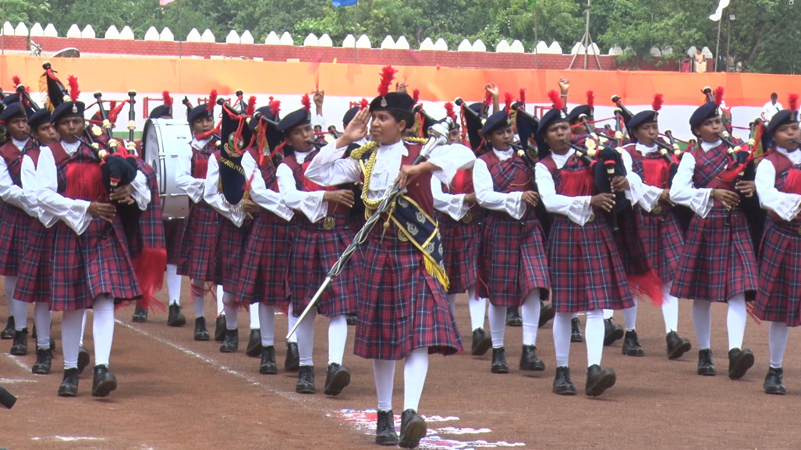 Womens Bagpiper Band