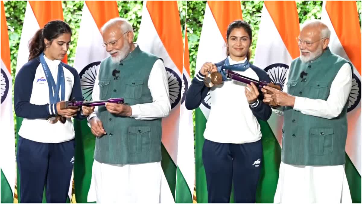 Manu Bhaker meets Narendra Modi