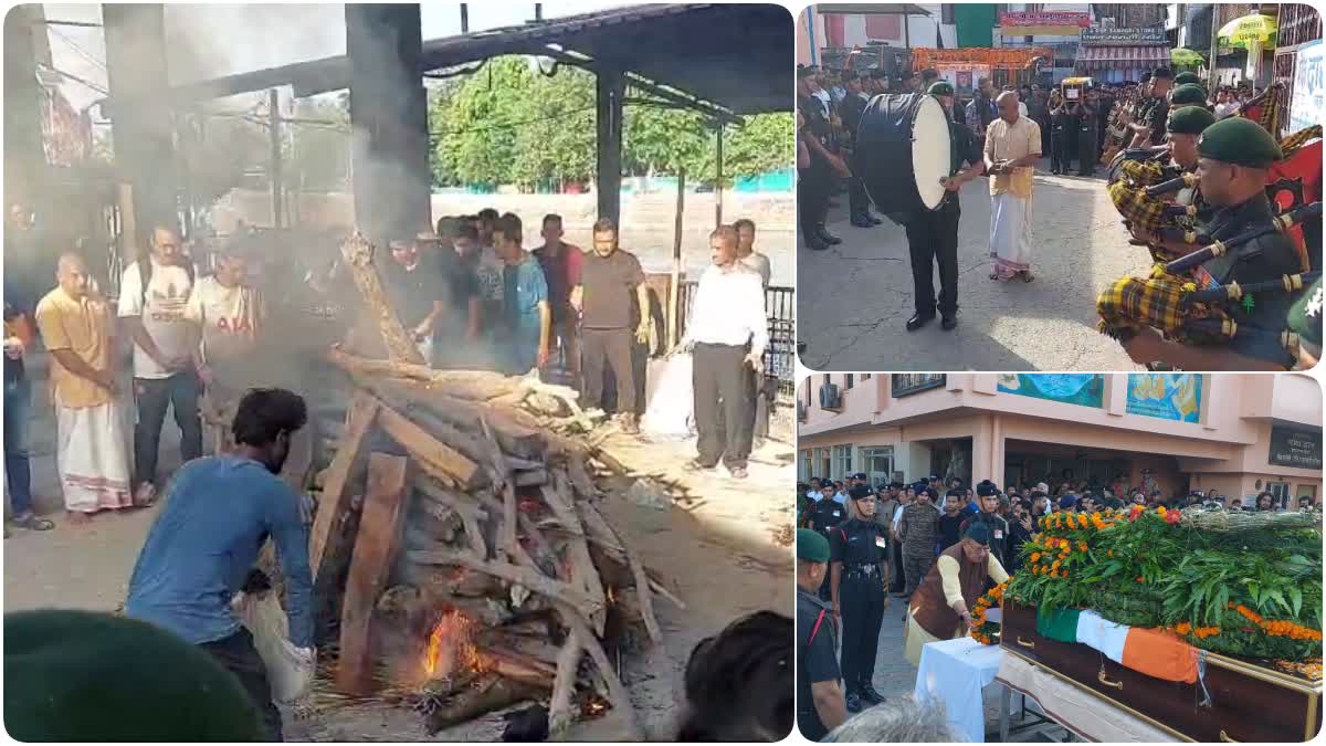 Martyr Deepak Singh last rites