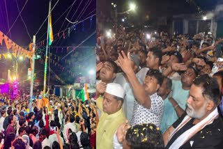 Purnea people hoisted tricolor