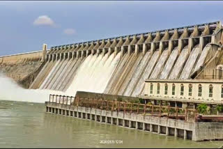 NAGARJUNA SAGAR DAM SIX GATES OPEN