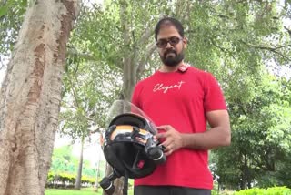 Shoulder Helmet Designed by Hyderabadi Phani Kumar