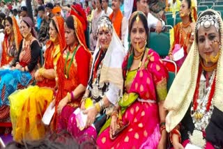 Uttarakhand Migrants in  Traditional costumes