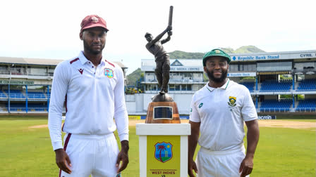 West Indies and South Africa are taking on each other in the second Test of the ongoing two-match Test series at the Providence Stadium in Guyana on Thursday, August 15. The opening game series ended in a draw and both teams will be eyeing to win the second test to secure a series. Below we glance at WI vs SA 2nd Test live streaming and live telecast details in India.