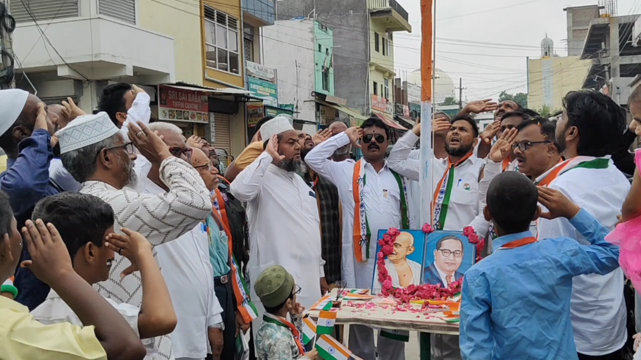 The 78th Independence Day celebration was celebrated with enthusiasm in Muslim institutions of Gulbarga