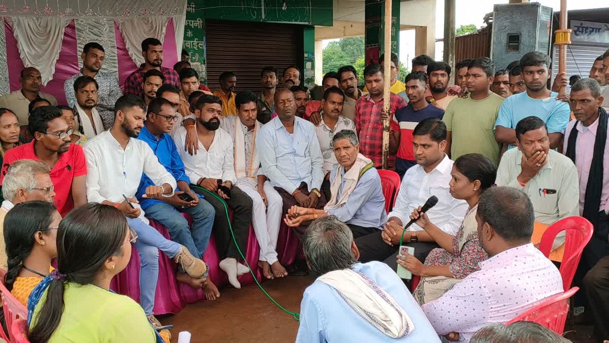villagers sat on hunger strike
