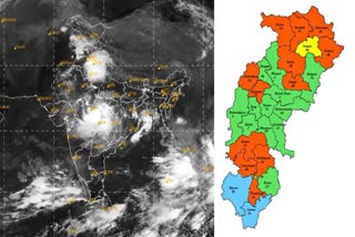 Orange And Yellow Alert in Chhattisgarh