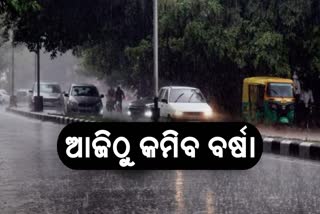 rainfall decrease from today