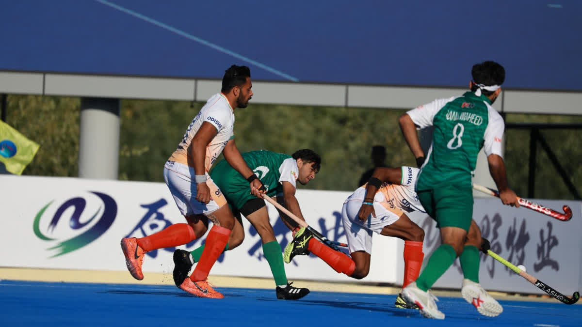 The defending champions India will lock horns against Korea in the semi-final match after remaining unbeaten in the group stage of the Asian Hockey Champions Trophy 2024, scheduled to be held at Moqi Hockey Training Base in China. India's arch-rival Pakistan will square off against hosts China.