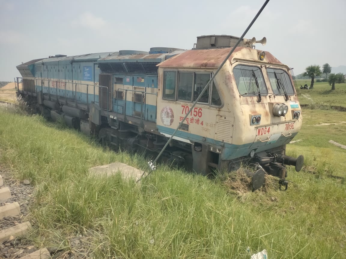 Train Engine Derailed