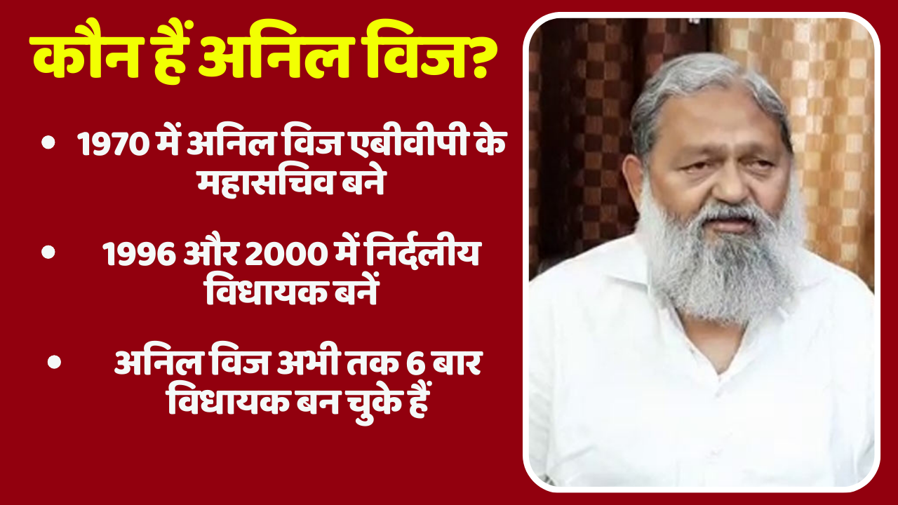 Anil Vij Haryana CM