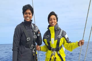 Two Indian Navy Women Officers