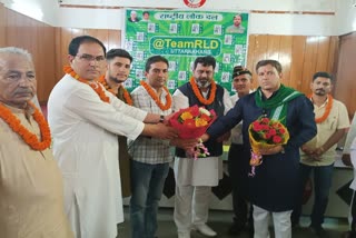 RLD general secretary Trilok Tyagi in Dehradun