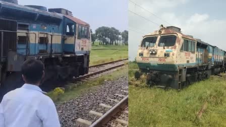 Train Engine Derailed