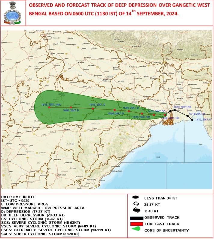 rain red alert in Kolhan and Ranchi due to cyclonic circulation