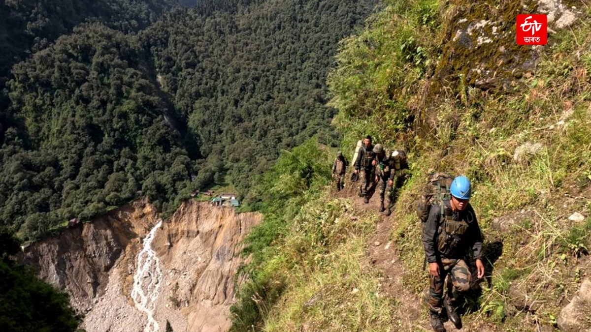 Flash flood in Sikkim