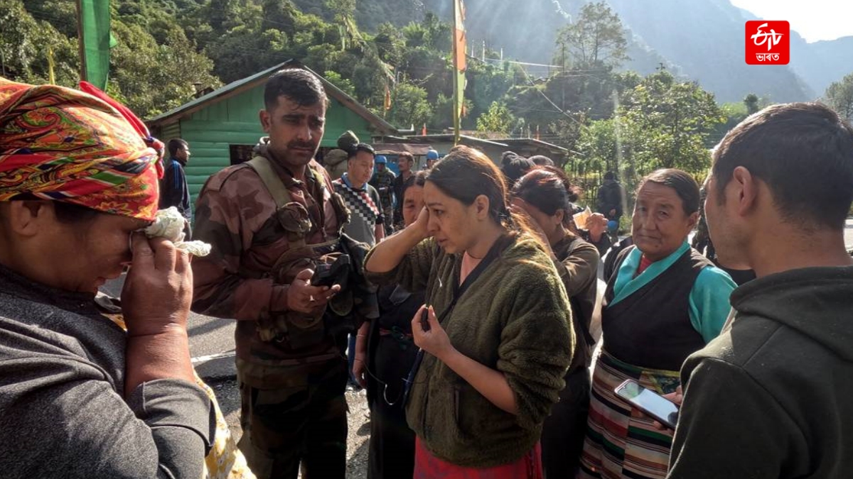 Flash flood in Sikkim