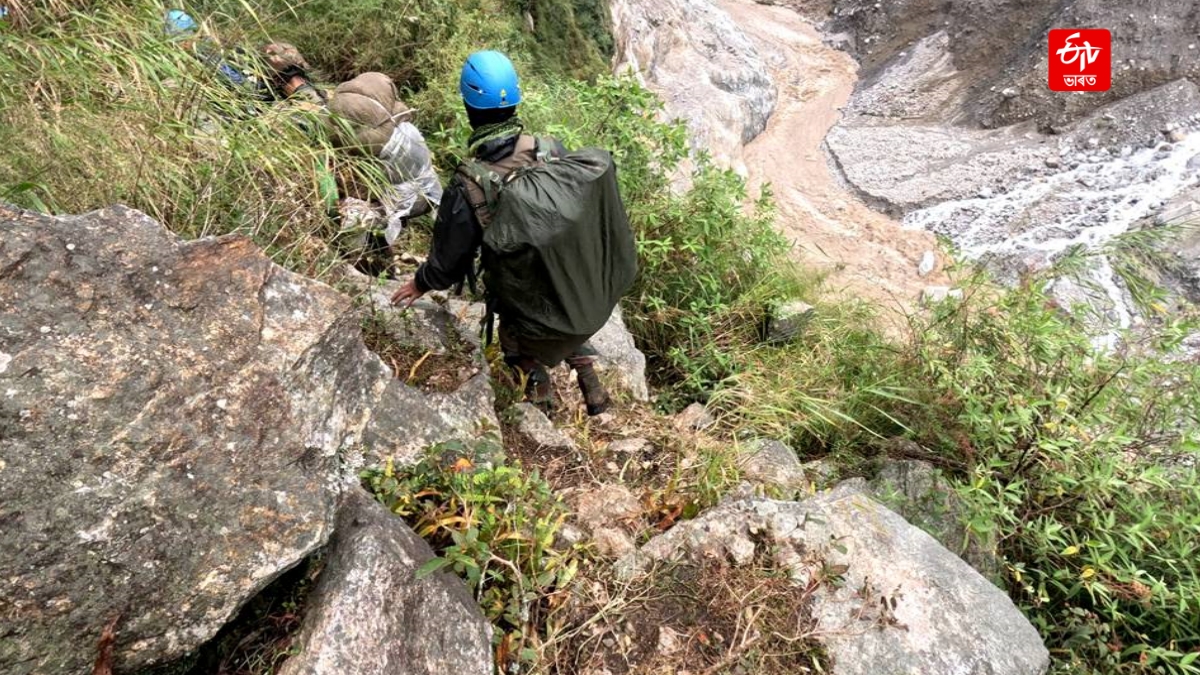 Flash flood in Sikkim