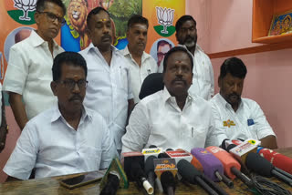bjp karuppu muruganantham  says cauvery issue bjp protest Postponed in kumbakonam