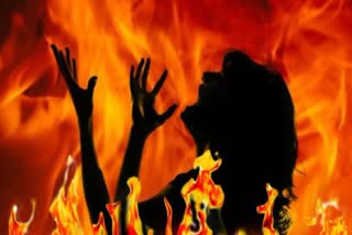 बेतिया में महिला को जिंदा जलाया