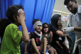 Children injured in Ghaza