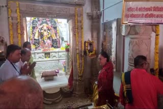 Vasundhara Raje Visits Tripura Sundari Temple
