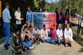 UKD Protest in Mussoorie