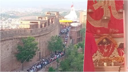 Enthusiasm of Devotees in Chamunda