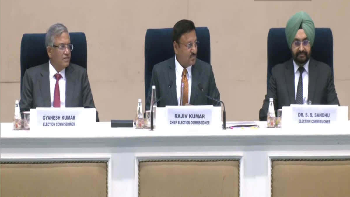 Election Commission press conference on Maharashtra, Jharkhand polls.