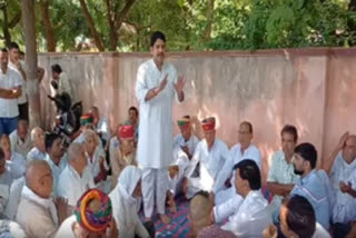 MLA Mukesh Bhakar Staged A Sit In