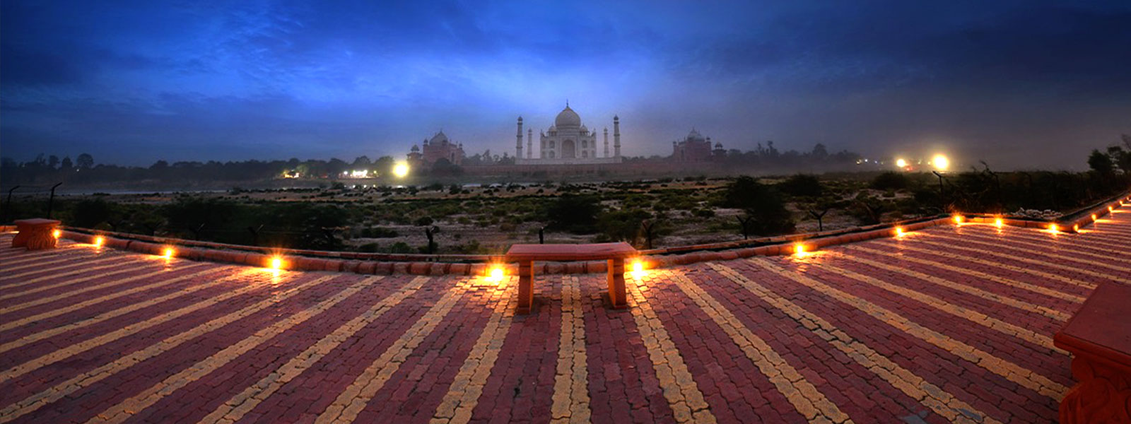 A view of Taj Mahal Full Moon Night View On Sharad Purnima