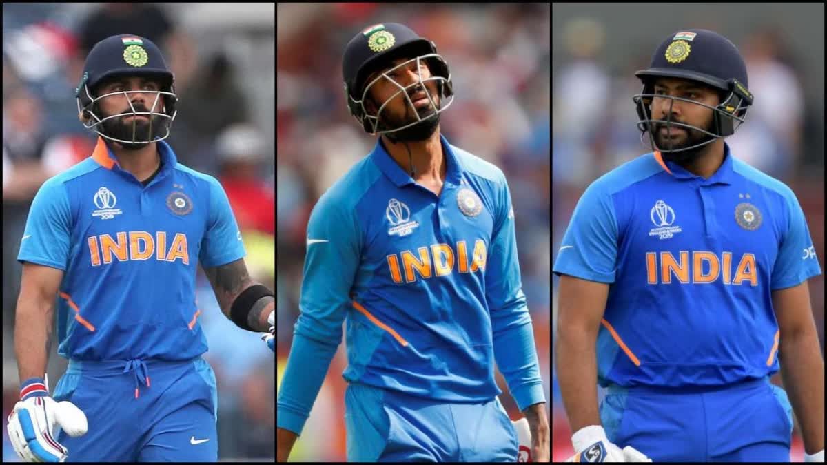 virat kohli, kl rahul and rohit sharma