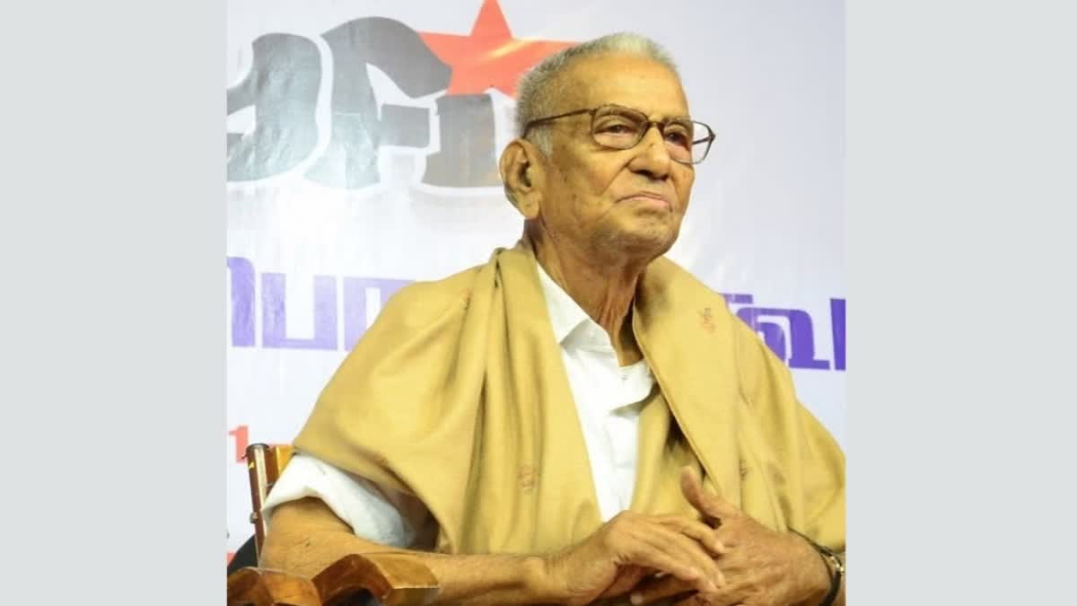 CPM  N Sankaraiah passes away  veteran freedom fighter  cpm founder  cpm tamil leaders  vs achudanandhan and sankaraiah  സിപിഎം സ്ഥാപക നേതാക്കള്‍  സിപിഎം തമിഴ് നേതാക്കള്‍  വിഎസും ശങ്കരയ്യയും  എന്‍ ശങ്കരയ്യ