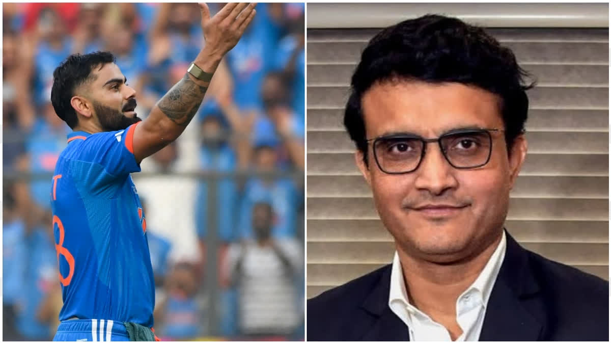 World Cup | It's phenomenal: Sourav Ganguly hails Virat Kohli for breaking Sachin Tendulkar's record for most ODI tons