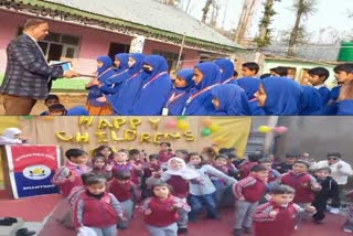 اننت ناگ میں منایا بچوں نے منایا یوم اطفال
