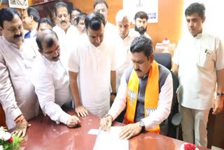 Vijayendra takes oath in presence of BJP stalwarts